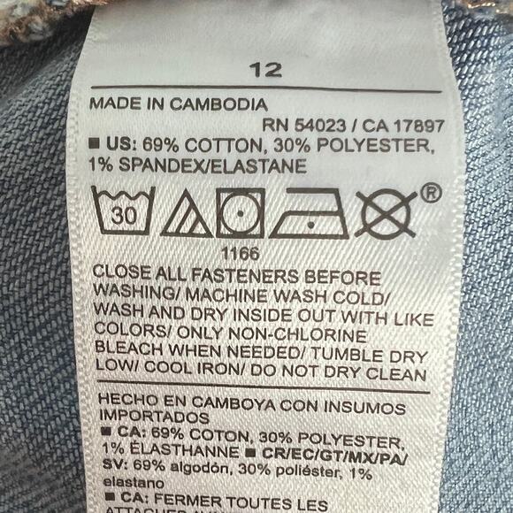 Old Navy Women 12 Wow Bootcut Jeans Mid Rise Stretch Light Wash Denim Y2K Casual - Picture 5 of 9